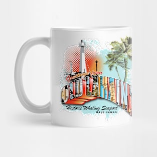 lahaina hawaii retro Mug